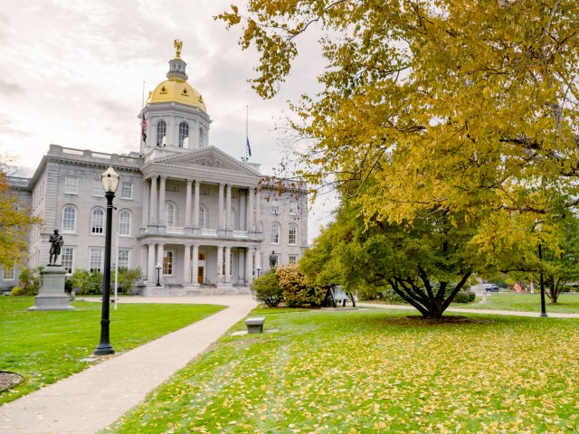 New Hampshire state house in Concord