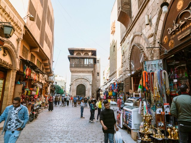 Busy street in Cairo, Egypt