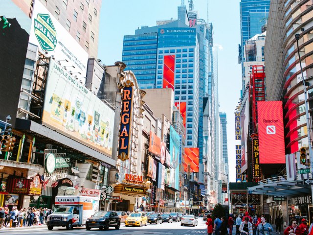 Times Square, junction of Broadway and Seventh Avenue, Manhattan