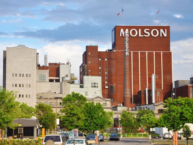 Exterior of Molson Brewery in Canada