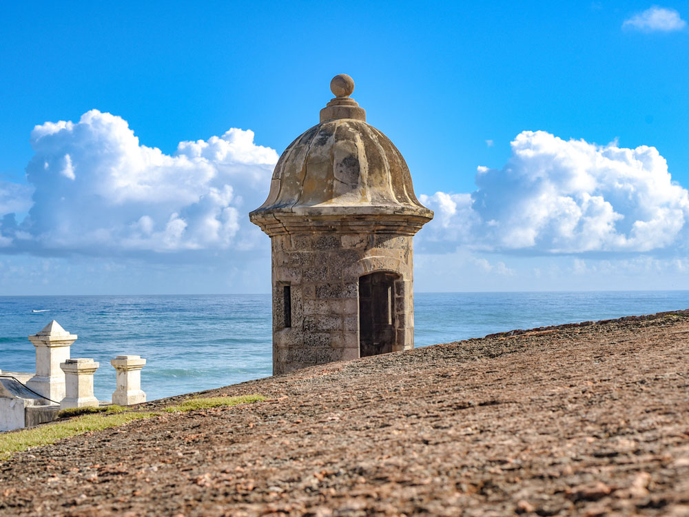 Castillo San Felipe del Morro overlooking Puerto Rico coastline