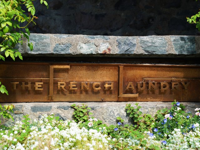 Sign for French Laundry in Napa, California
