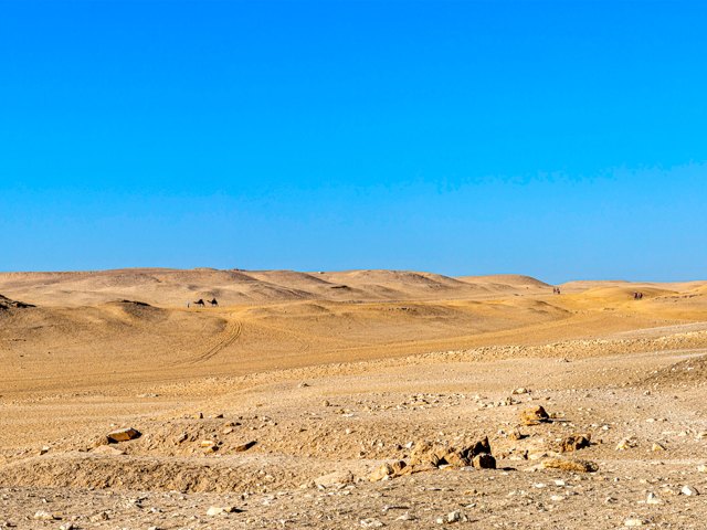 Barren desert landscape of Bir Tawil