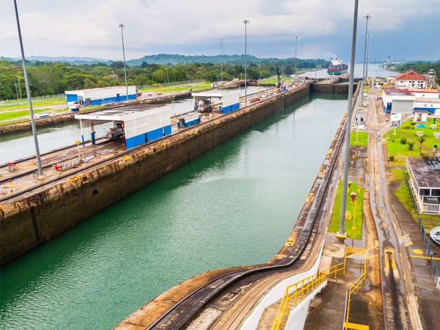 Panama Canal seen from above