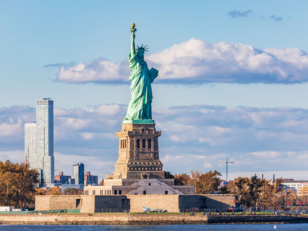 Statue of Liberty in New York Harbor