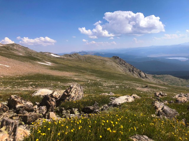 View of mountain landscape in Leadville, Colorado