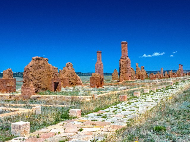 Archaeological ruins on the Santa Fe National Historic Trail
