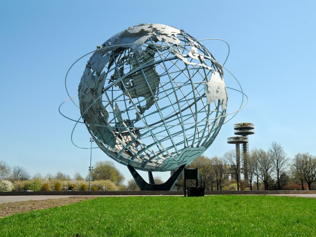 The Unisphere in Flushing Meadows-Corona Park in Queens, New York City