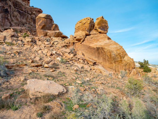 Rock formations outside of Dinosaur, Colorado