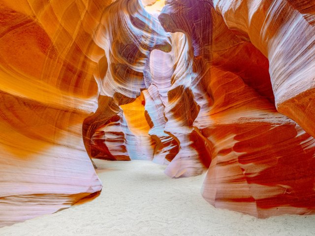Image of curvy walls of Antelope Canyon in Arizona