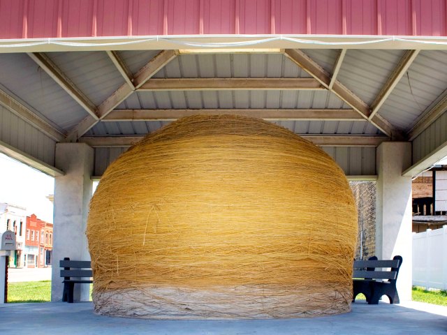 Image of the Largest Ball of Twine in Cawker, Kansas
