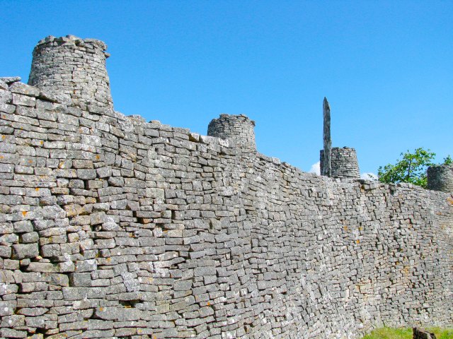 Stone walls of Great Zimbabwe National Monument