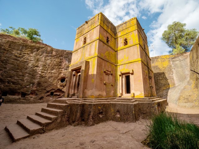 Image of below-ground Lalibela Rock-Hewn Churches in Ethiopia
