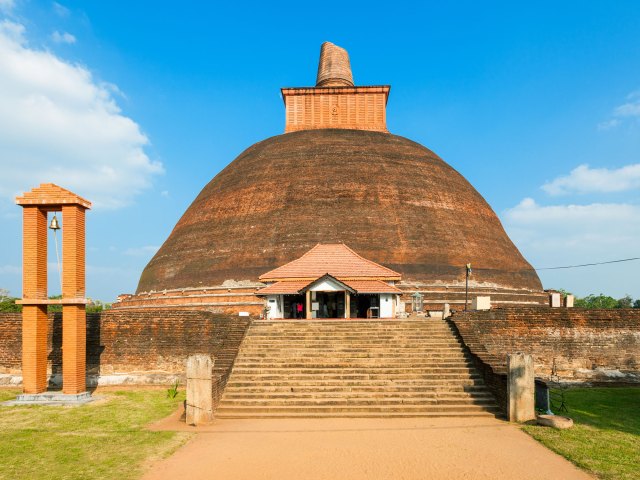 Image of Jetavanaramaya ancient Buddhist stupa in Sri Lanka
