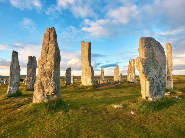 Image of the Calanais Standing Stones on the Isle of Lewis, Scotland