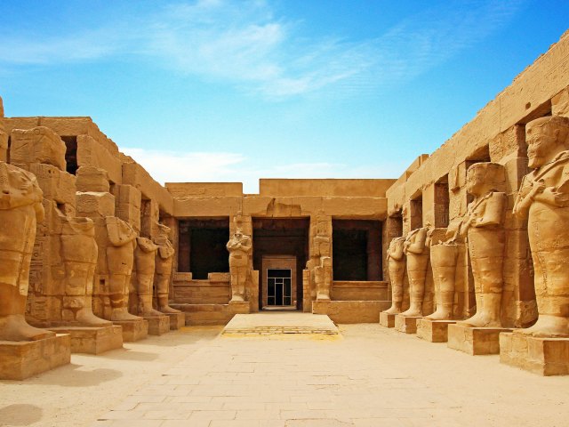 Ruins of Karnak Temple in Egypt