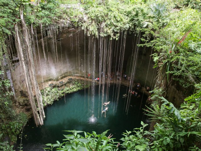 Ik Kil Cenote, Mexico- Swimming in a Sacred Cenote