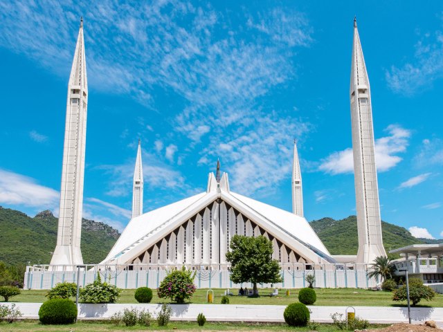 Image of Faisal Mosque in Islamabad, Pakistan