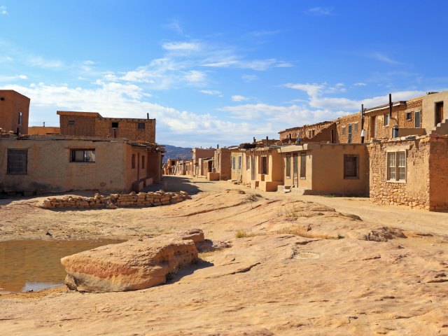 Buildings of Acoma Pueblo in New Mexico
