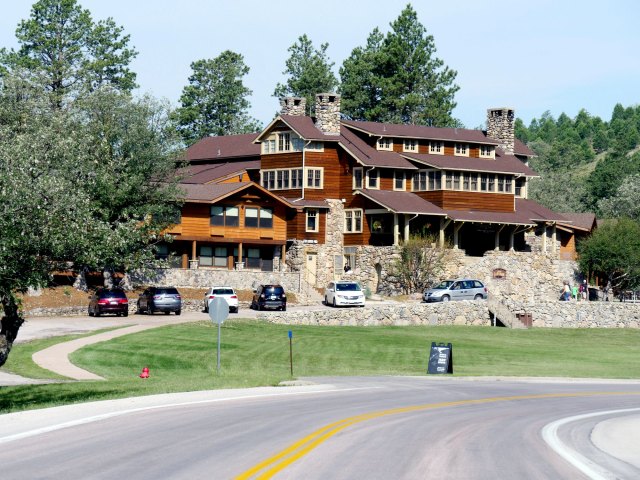 Exterior of State Game Lodge in Custer, South Dakota