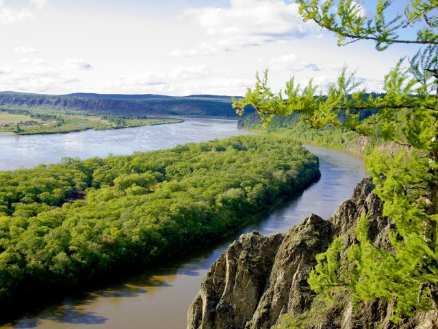 Amur River, seen from above