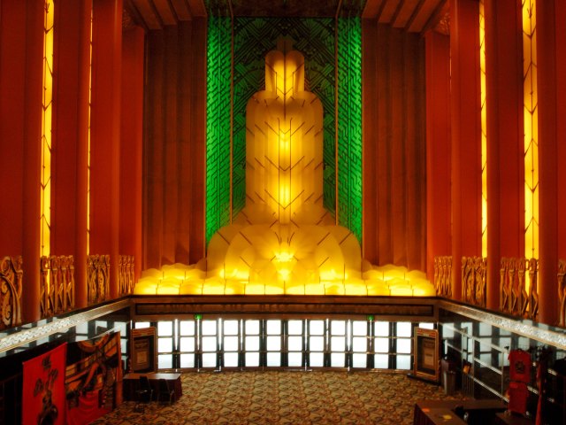 Art Deco-style interior of the Paramount Theater in Oakland, California