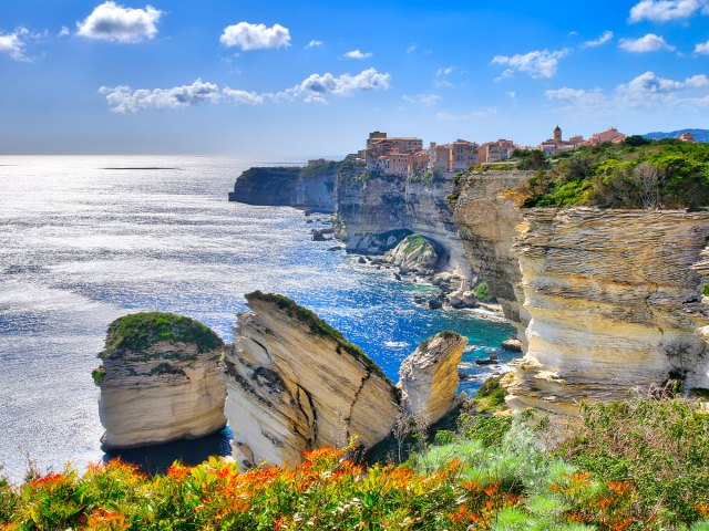 Sea cliffs of Bonifacio, Corsica