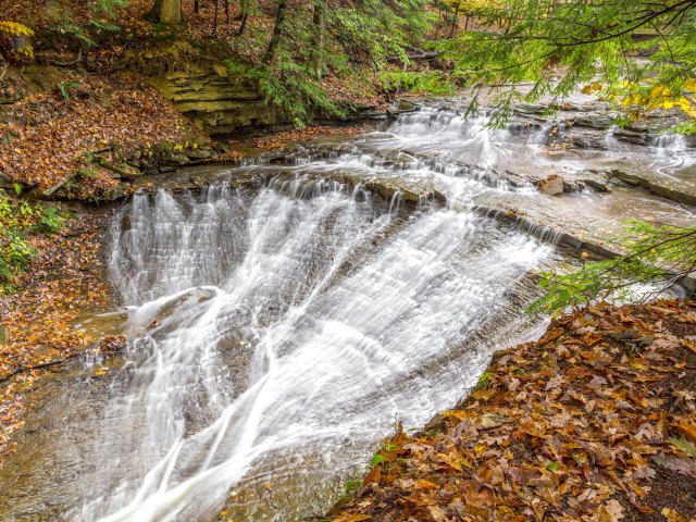 Image of waterfall in Cuyahoga Valley National Park