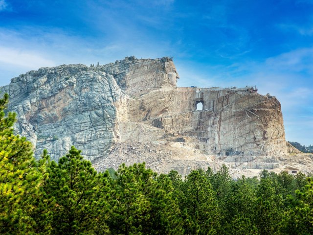 Image of the Crazy Horse Memorial in the Black Hills of South Dakota
