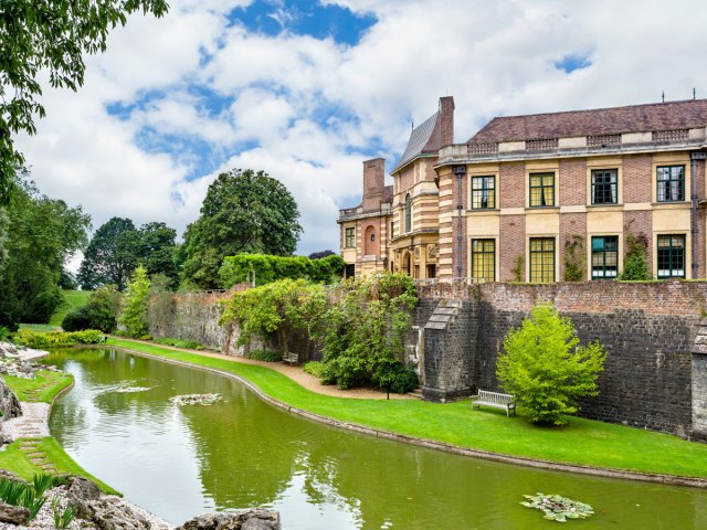 Eltham Palace along green river