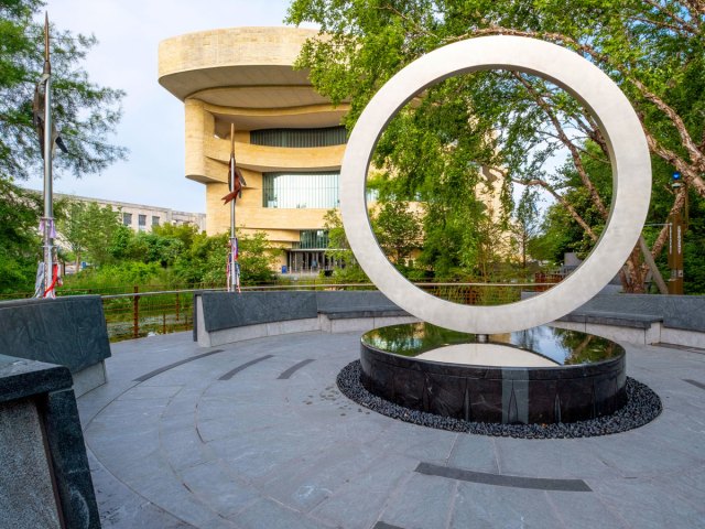 Image of the National Native American Veterans Memorial in Washington, D.C.