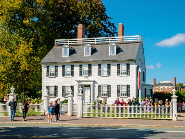 Colonial house in Salem, Massachusetts