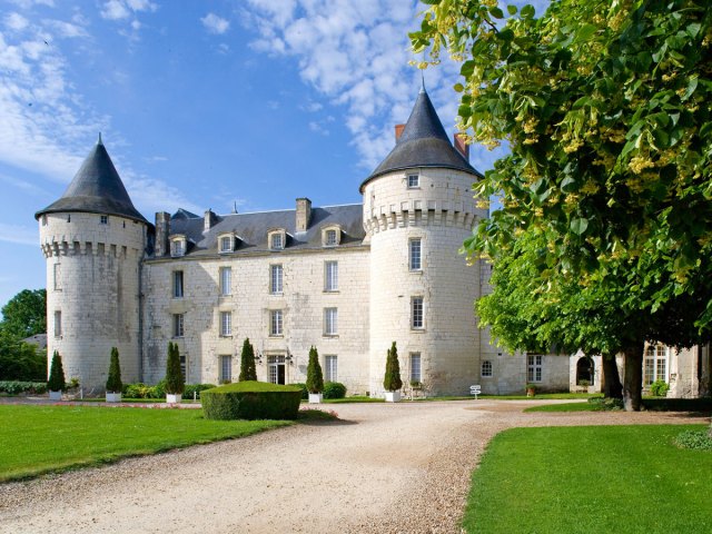 Exterior and grounds of Le Château de Marçay in Marçay, France