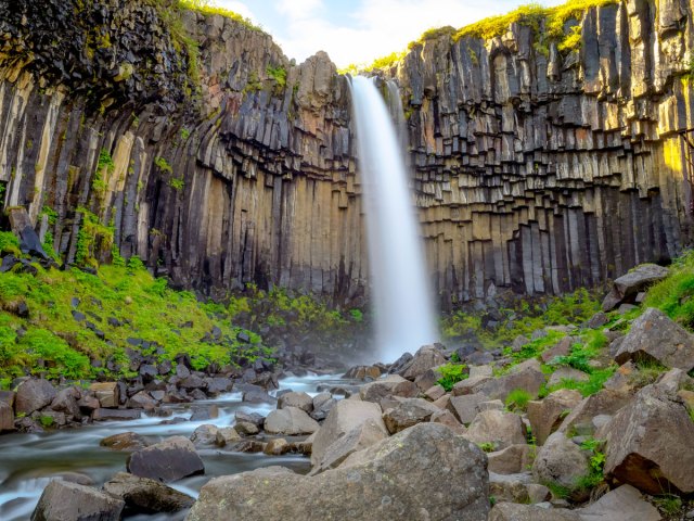 Image of Svartifoss (Black Falls) in Iceland