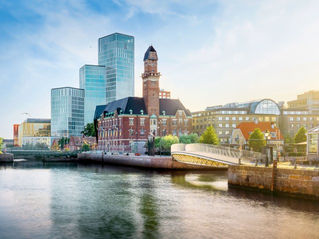 Waterfront buildings in Malmö, Sweden