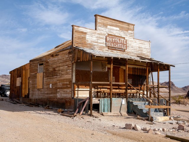 Abandoned building in Rhyolite, Nevada