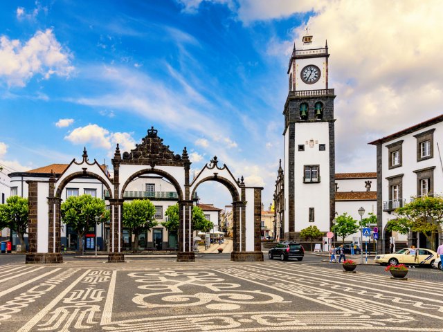 Portas da Cidade in Ponta Delgada on Sao Miguel island in the Azores
