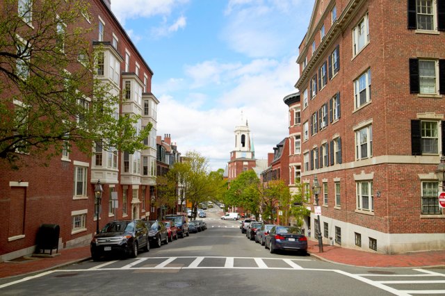 Brick buildings in Boston, Massachusetts