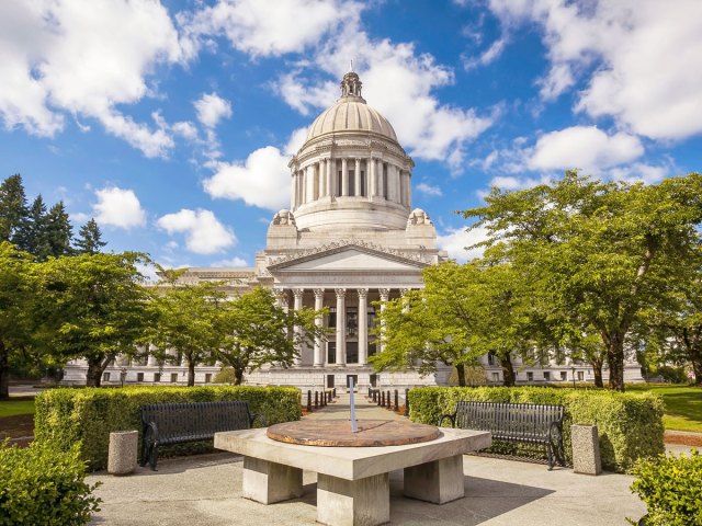 Domed capitol building in Olympia, Washington
