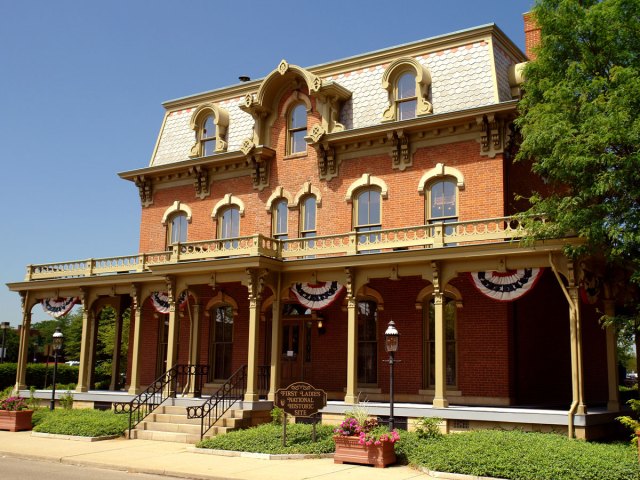 Victorian home at First Ladies National Historic Site in Canton, Ohio