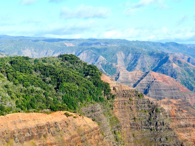 Dramatic canyon in the Hawaiian island of Niihau