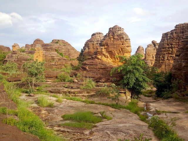 View of the Sindou peaks in Burkina Faso