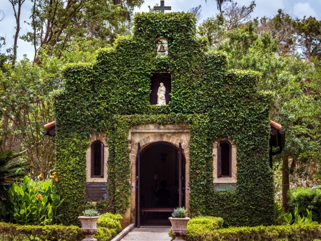 Ivy-covered church in St. Augustine, Florida