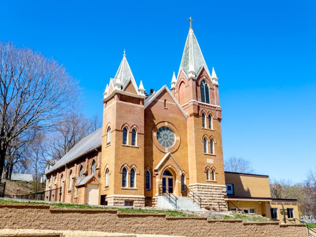 Exterior of St. Paul’s Church in Henderson, Minnesota