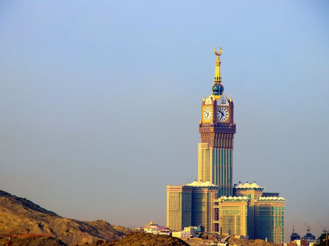 Makkah Clock Royal Tower in Mecca, Saudi Arabia