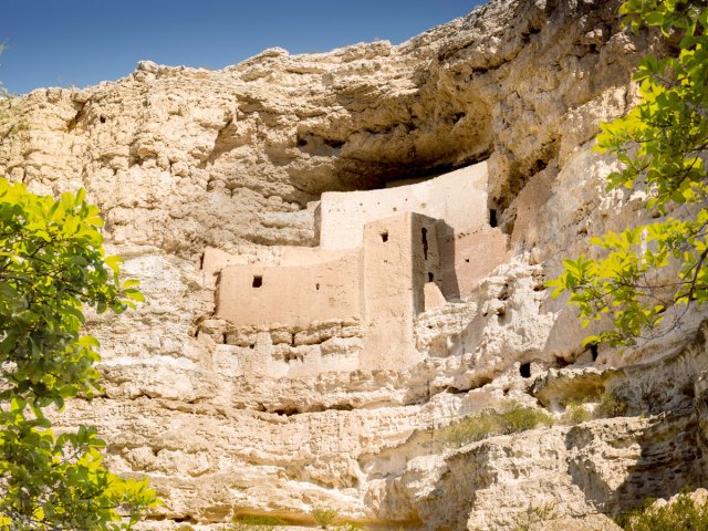 Cliffside abode of Montezuma Castle in Arizona