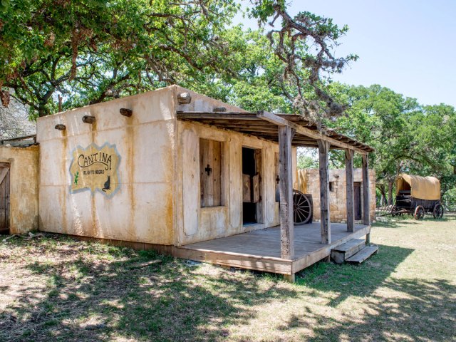 Old West buildings in Boerne, Texas