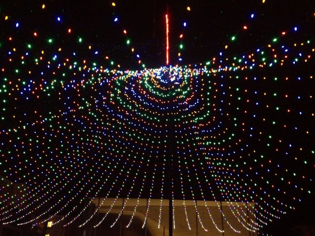 Holiday light display in Natchitoches, Louisiana