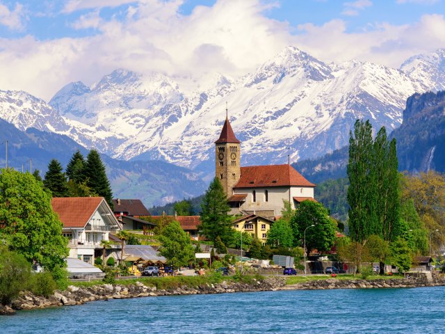Lake Brienz in Interlaken, Switzerland