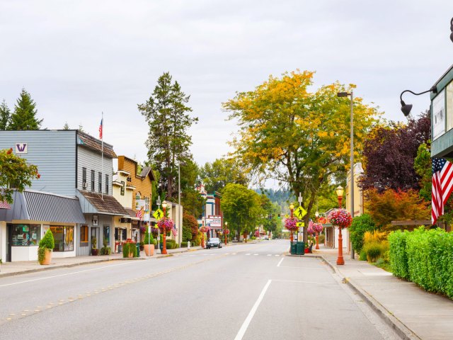 Front Street in Issaquah, Washington 